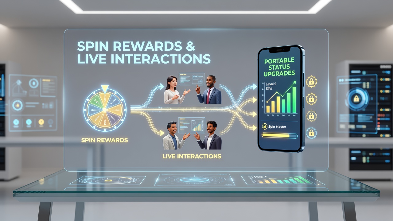 Player dashboard on mobile showing loyalty tier progress from spins and live dealer sessions