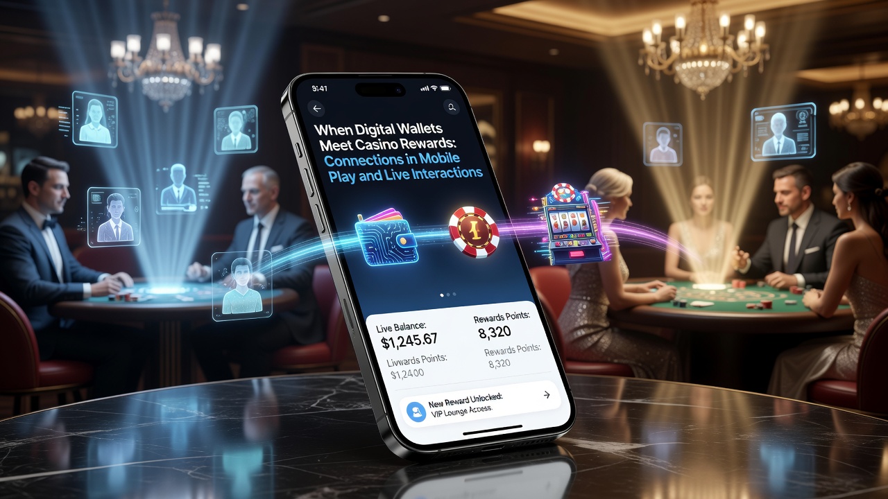 Live dealer table view on mobile device showing integrated reward notification